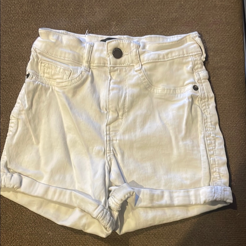 Women's White Denim Shorts